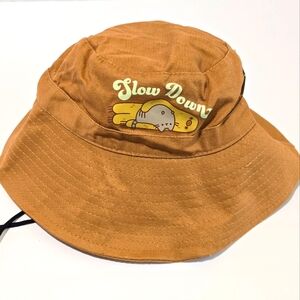 PUSHEEN Box Exclusive “Slow Down” Gardening BUCKET HAT with Chin Strap